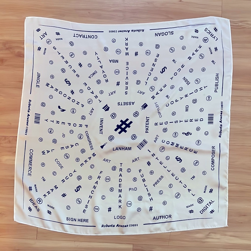 100% Silk Scarf NWOT